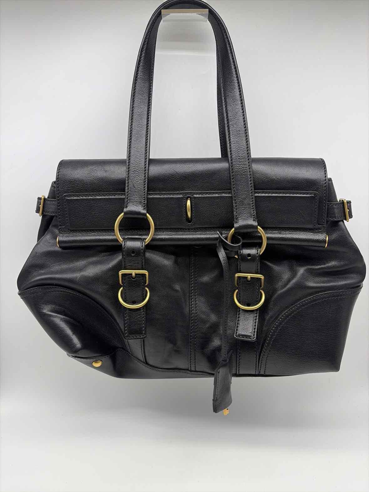 Yves Saint Laurent Black Leather Muse Two Shoulder Bag