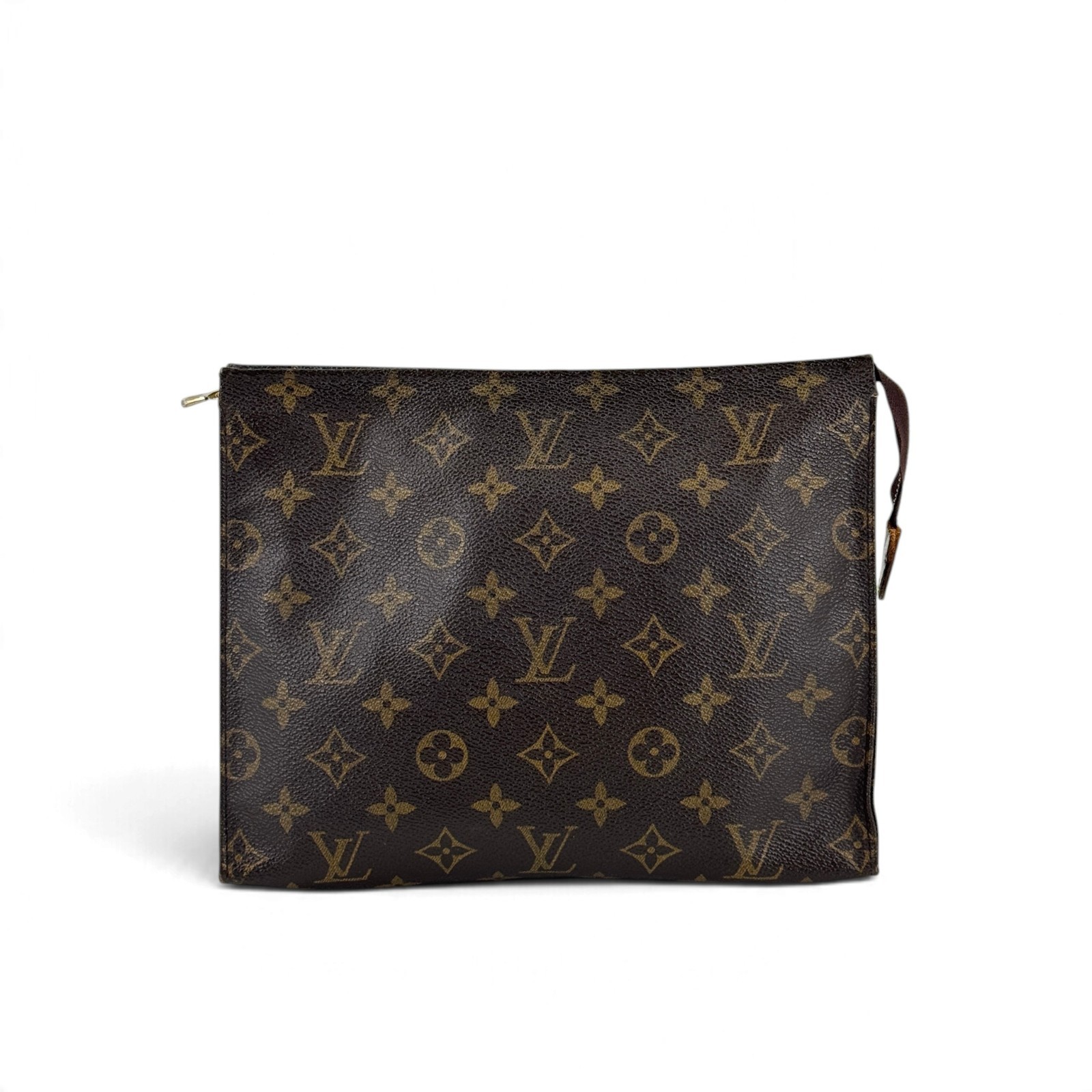 LOUIS VUITTON Pochette Toilette 25 Monogram Canvas Vintage Zip Clutch Bag M47542