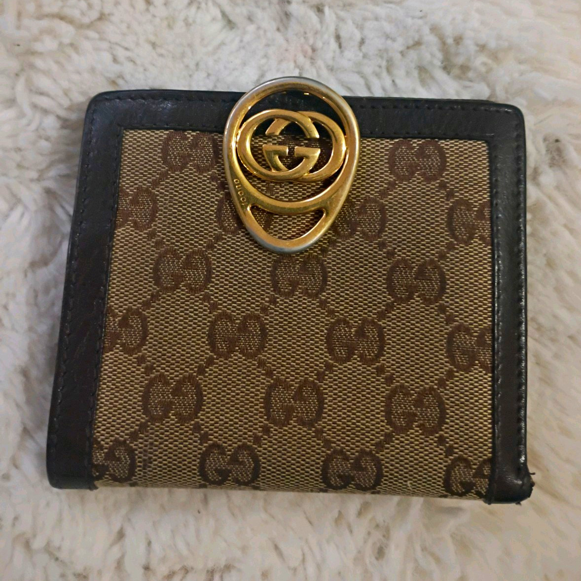 Gucci Vintage French Flap Wallet