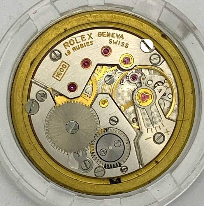 Vintage ROLEX  Manual Wind Movement Caliber 1600 and Dial for Parts or Repair