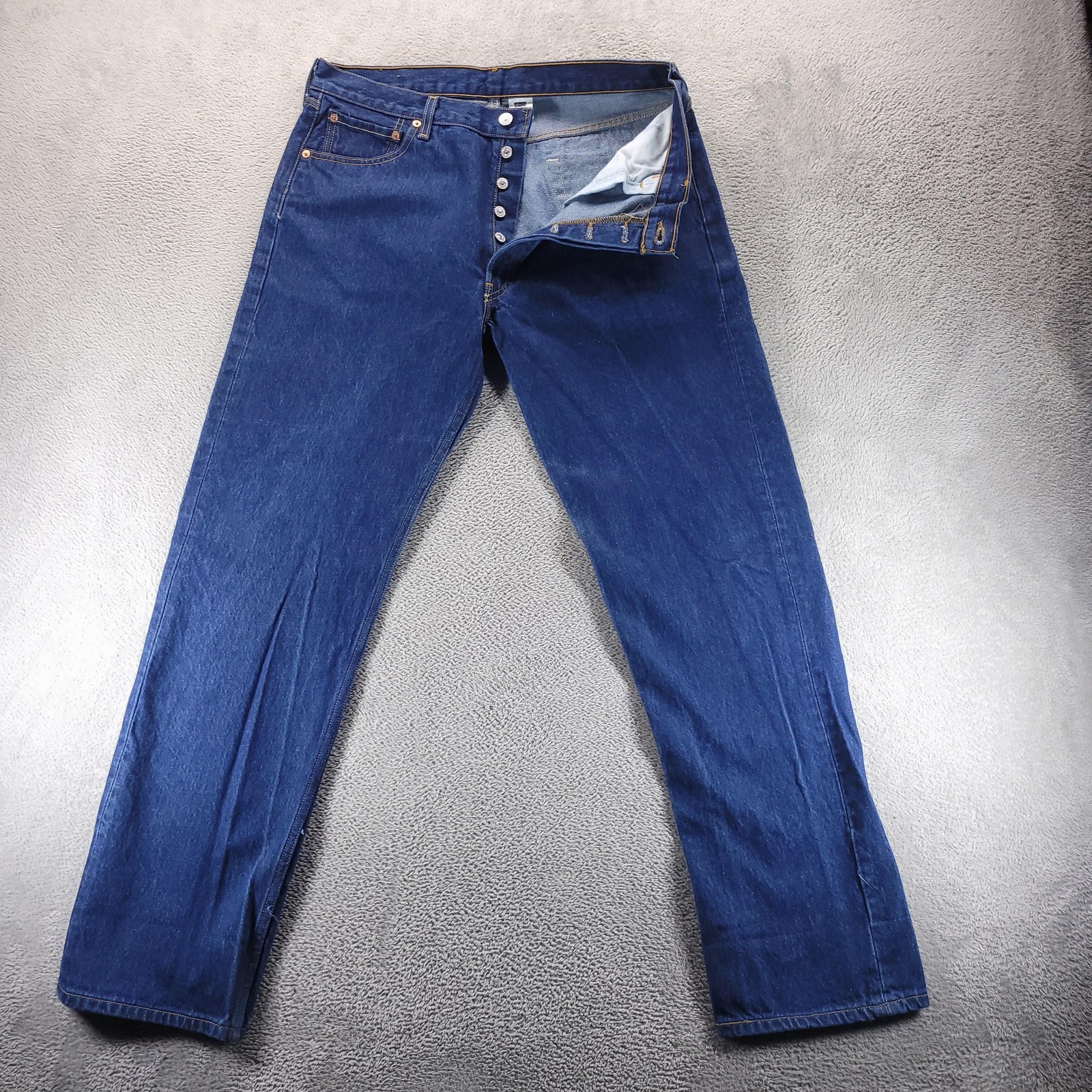 VTG Levis 501 Jeans Mens 38x32 Blue Regular Straight Button Fly Y2K