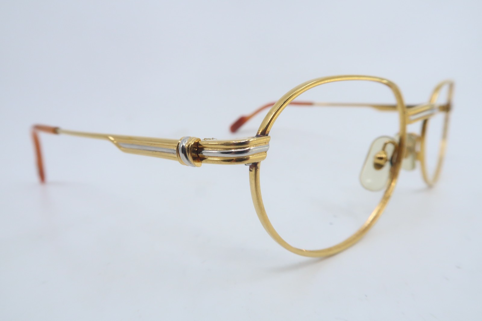 Vintage Cartier eyeglasses frames 22KT gold filled size 53-19 130 SL#1729077