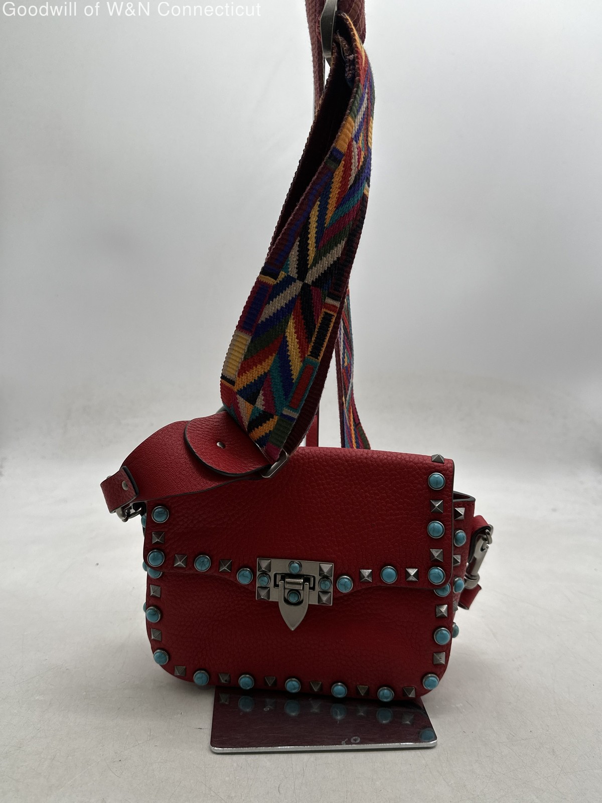 Authenticated Vintage Valentino Women's Red Purse