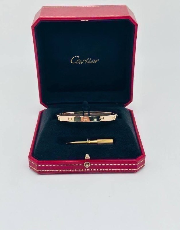 Cartier LOVE Bracelet Classic Wide Bangle 18K Yellow Gold Size 16