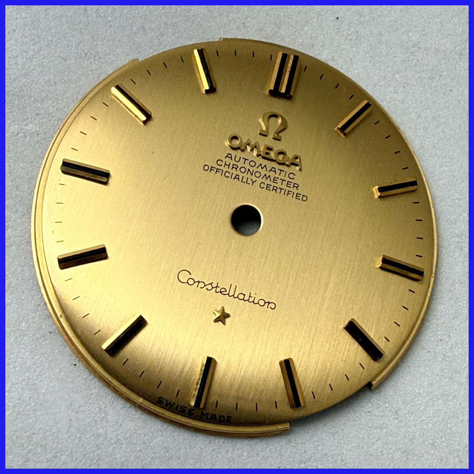 VINTAGE OMEGA CONSTELLATION 29.2MM DIAL 18K SOLID GOLD # 846