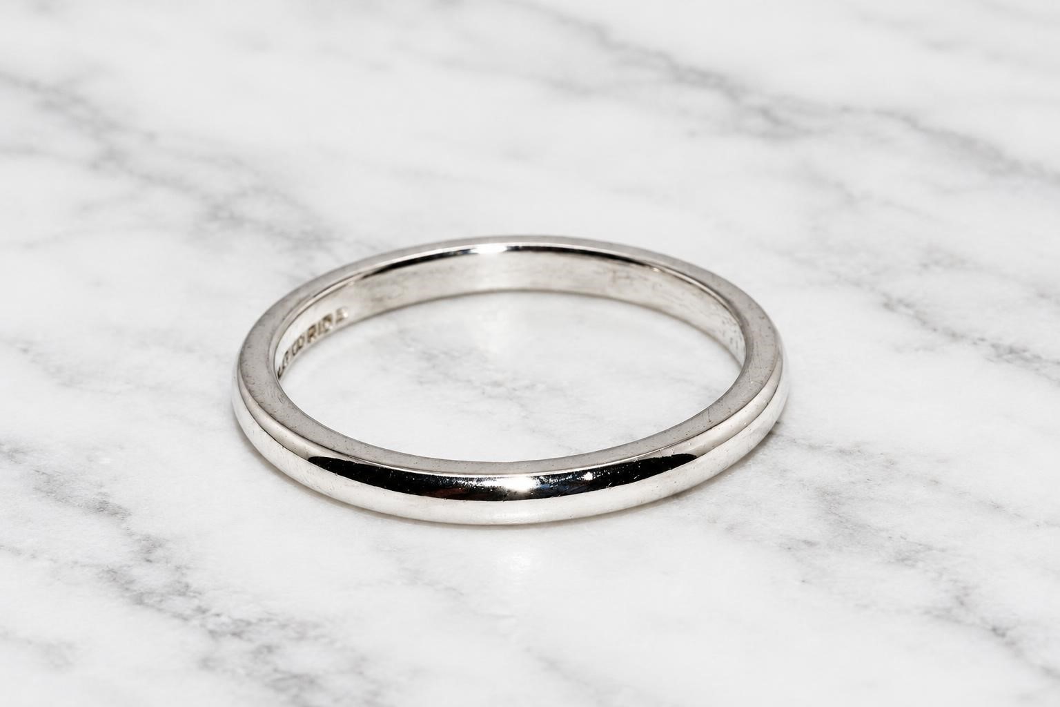 $2,000 Authentic Cartier Platinum Wedding Band Vintage