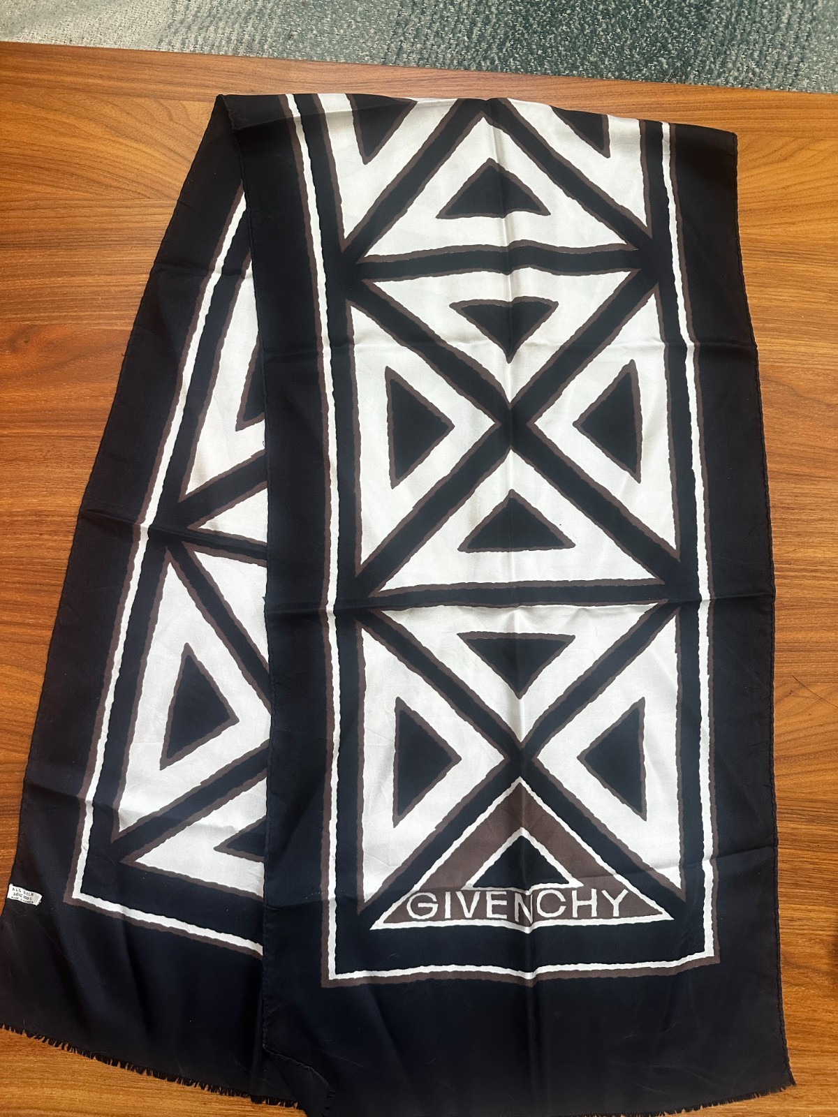 Vintage 1960s Givenchy Silk Scarf